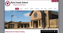 Desktop Screenshot of holy-family-school.com
