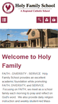 Mobile Screenshot of holy-family-school.com