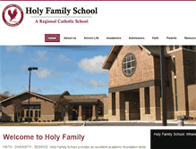 Tablet Screenshot of holy-family-school.com